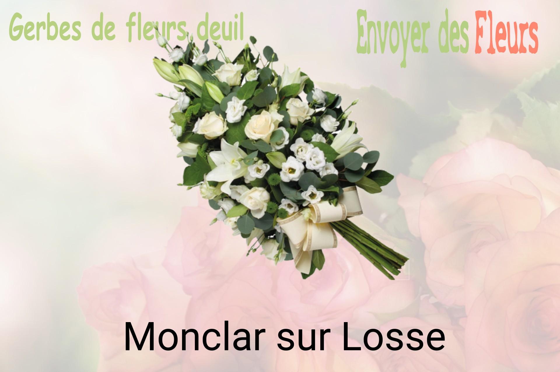 Gerbe de fleurs de deuil livrée à Monclar-sur-Losse